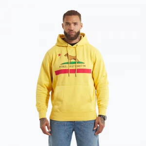 Obrázek produktu Pánská mikina Pitbull California Flag Hooded Sweatshirt washed yellow