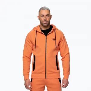 Obrázek produktu Pánská mikina Pitbull Dogwood Hooded Zip Sweatshirt fluo orange