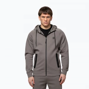 Obrázek produktu Pánská mikina Pitbull Dogwood Hooded Zip Sweatshirt taupe šedá