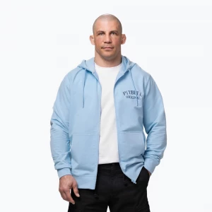 Obrázek produktu Pánská mikina Pitbull Midnight Sweatshirt Zip Hooded sky blue