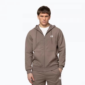 Obrázek produktu Pánská mikina Pitbull Nugget Small Logo Hooded Zip brown savana