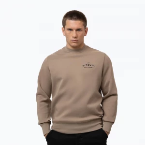 Obrázek produktu Pánská mikina Pitbull Sampson Crewneck Sweatshirt pale sand Hnědá