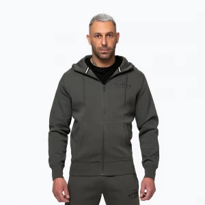 Obrázek produktu Pánská mikina Pitbull Sampson Hooded Zip Sweatshirt grey / green