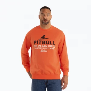 Obrázek produktu Pánská mikina Pitbull Surfing Dog Crewneck Sweatshirt bright salmon oranžová
