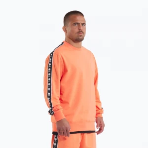 Obrázek produktu Pánská mikina Pitbull Tape Nugget Crewneck Sweatshirt bright salmon oranžová