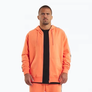 Obrázek produktu Pánská mikina Pitbull Tape Nugget Hooded Zip Sweatshirt bright salmon oranžová