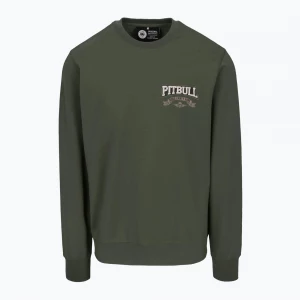 Obrázek produktu Pánská mikina Pitbull Troublemaker Crewneck Sweatshirt old green