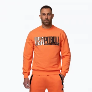 Obrázek produktu Pánská mikina Pitbull USA Crewneck Sweatshirt fluo orange