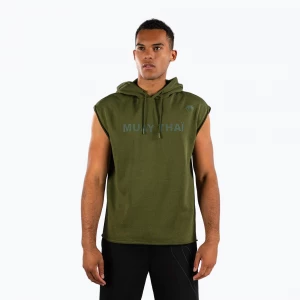 Obrázek produktu Pánská mikina Venum Muay Thai VT Sleeveless Hoodie military green