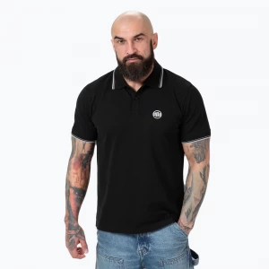 Obrázek produktu Pánská polokošile Pitbull West Coast Pique Stripes Regular black