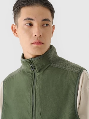 Obrázek produktu Pánská sherpa vesta se stojáčkem - olivová/khaki 4F