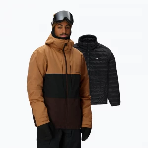 Obrázek produktu Pánská snowboardová bunda 686 Smarty 3IN1 Form caramel colorblock
