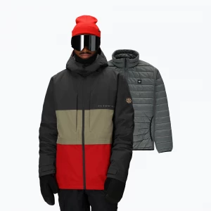 Obrázek produktu Pánská snowboardová bunda 686 Smarty 3IN1 Form charcoal colorblock