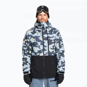 Obrázek produktu Pánská snowboardová bunda Quiksilver Mission Printed Block puzzle camo ice flow Modrá