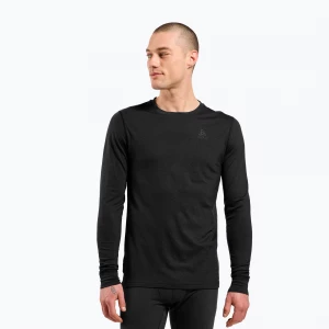 Obrázek produktu Pánská termo mikina ODLO Merino 200 Bl Top Crew Neck black