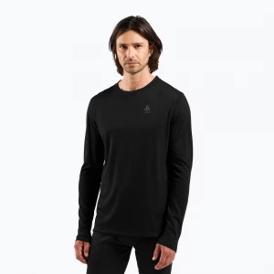 Obrázek produktu Pánská termoakční mikina ODLO Merino 160 Bl Top Crew Neck black