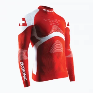 Obrázek produktu Pánská termoakční mikina X-Bionic Patriot Shirt Turtle Neck Lg Sl switzerland Červená