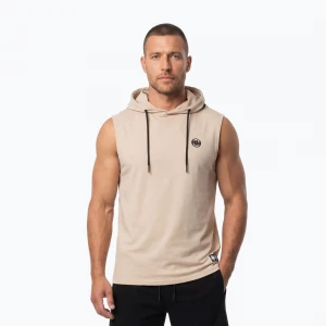 Obrázek produktu Pánská tréninková mikina Pitbull Mercado Hilltop Sleeveless Hooded pale sand Béžová