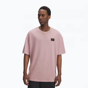 Obrázek produktu Pánská tričko Under Armour Woven Label Heavyweight tourmaline pink / black