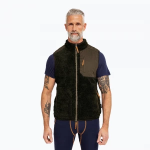 Obrázek produktu Pánská vesta Dovre Teddy Fleece green