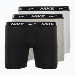 Obrázek produktu Pánské bavlněné boxerky Nike Everyday Stretch Boxer Brief 3Pk MP1 white / grey heather / black