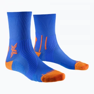 Obrázek produktu Pánské běžecké ponožky X-Socks Run Perform Crew twyce blue / orange