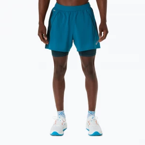 Obrázek produktu Pánské běžecké šortky ASICS Road 2N1 5IN tranquil teal / dark teal / yamabuki Modrá