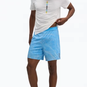 Obrázek produktu Pánské běžecké šortky HOKA Glide Short 7" CLF PRT mineral blue