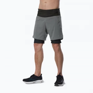 Obrázek produktu Pánské běžecké šortky Mizuno Trail Multipocket 2in1 lava smoke šedá