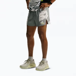 Obrázek produktu Pánské běžecké šortky Nike Dri-Fit 4" smoke grey / black / light lemon twist