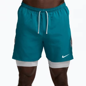 Obrázek produktu Pánské běžecké šortky Nike Miler Dri-Fit 2in1 5" bright spruce Zelená