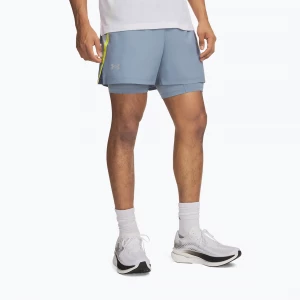 Obrázek produktu Pánské běžecké šortky Under Armour Launch 5" 2IN1 Shorts blue wind / blue fog / reflective