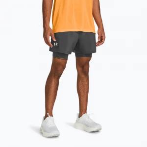 Obrázek produktu Pánské běžecké šortky Under Armour Launch 5" 2v1 castlerock / castlerock / reflective šedá