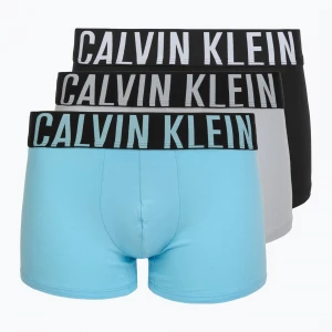 Obrázek produktu Pánské boxerky Calvin Klein 000NB3608A Trunk 3 páry harbor mist / black / chilly blue