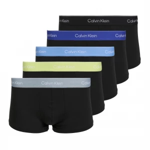 Obrázek produktu Pánské boxerky Calvin Klein LV00NB4390 Low Rise Trunk 5 pairs black wb / blue descent wb / green bi / khaki
