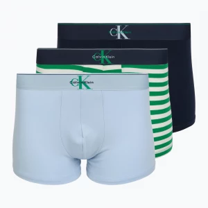 Obrázek produktu Pánské boxerky Calvin Klein LV00NB4472 Trunk 3 pairs shoreline / mardi gras green / cent s Barevné