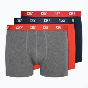 Obrázek produktu Pánské boxerky CR7 Basic Trunk 3 páry grey melange / red / navy