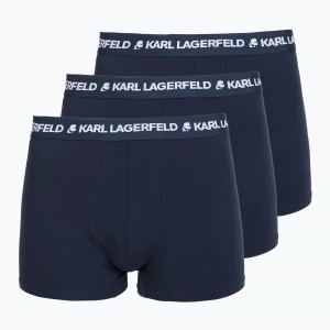 Obrázek produktu Pánské boxerky KARL LAGERFELD Logo Trunk 3 páry navy Námořnická modř