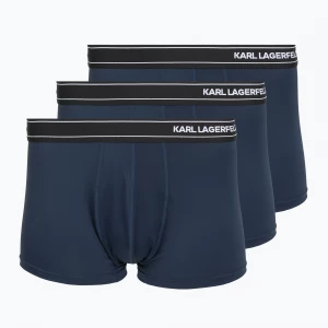 Obrázek produktu Pánské boxerky KARL LAGERFELD Stripe Logo Micro Trunk 3 páry mood indigo Námořnická modř