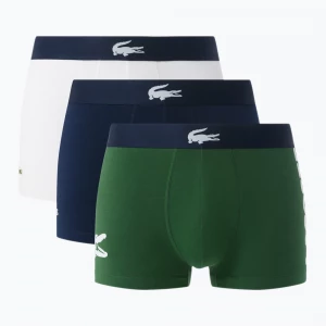 Obrázek produktu Pánské boxerky Lacoste 5H1291 3-pack thyme / navy blue / white Zelená