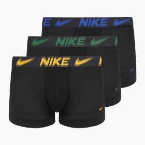 Obrázek produktu Pánské boxerky Nike Dri-Fit Essential Micro Trunk 3 pairs black / game royal / malachite / un gold / zoom wb