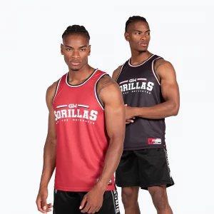 Obrázek produktu Pánské fitness tílko tank top Gorilla Wear Keene red / black