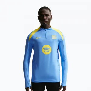 Obrázek produktu Pánské fotbalové tričko Longsleeve Nike FC Barcelona Strike Fourth Knit Drill Top university blue / opti yellow