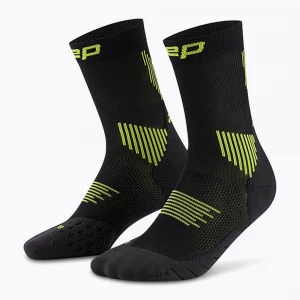 Obrázek produktu Pánské kompresní ponožky CEP Run Mid Cut 5.0 black / lime