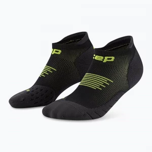 Obrázek produktu Pánské kompresní ponožky CEP Run No Show 5.0 black / lime