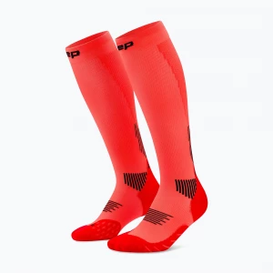 Obrázek produktu Pánské kompresní ponožky CEP Run Tall 5.0 neon coral Červená
