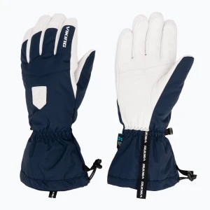 Obrázek produktu Pánské lyžařské rukavice Viking Sven Ski navy / white leather Námořnická modř