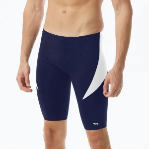 Obrázek produktu Pánské plavecké jammery TYR Durafast Elite Curve Splice Hexa Jammer navy / white Námořnická modř