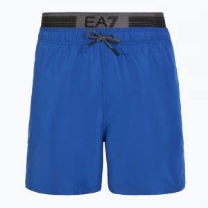 Obrázek produktu Pánské plavecké šortky EA7 Emporio Armani Logo Tape Boxer turquoise sea Modrá