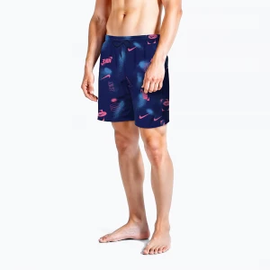 Obrázek produktu Pánské plavecké šortky Nike Multi Print 7" Volley midnight navy Námořnická modř